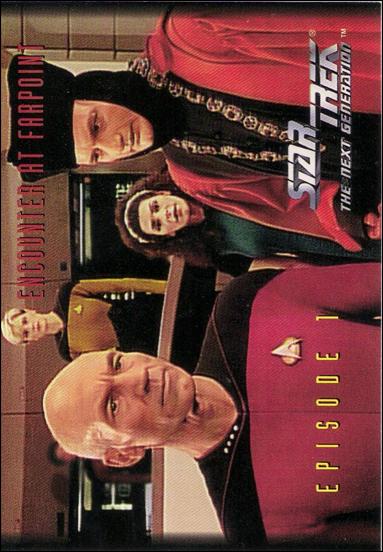 Star Trek: The Next Generation - The Episode Collection Season One (Base Set) card 14 Encounter at Farpoint, Episode 1E