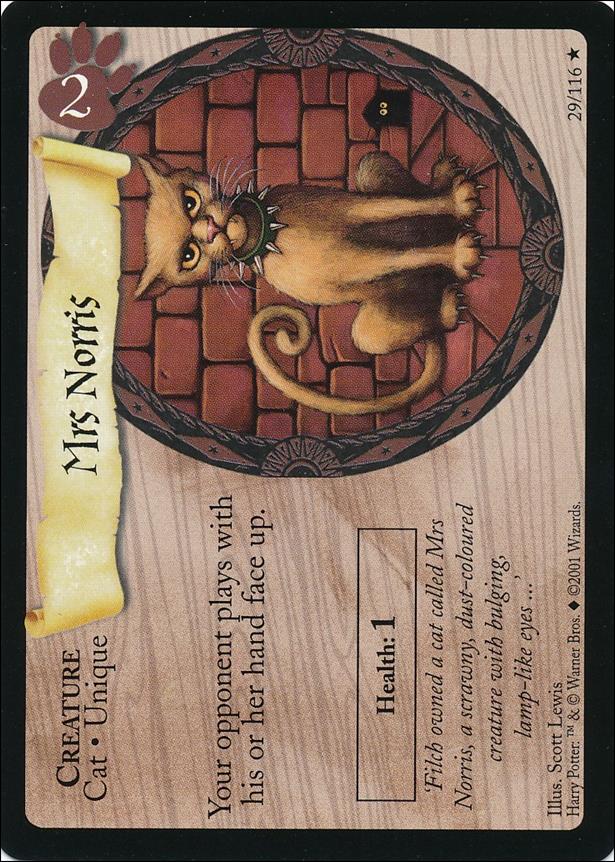 Harry Potter (Base Set) card 29 Mrs Norris
