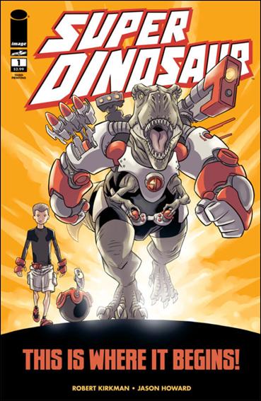 Super Dinosaur issue 1-C White Logo / Red Outline Cover (3rd Printing)