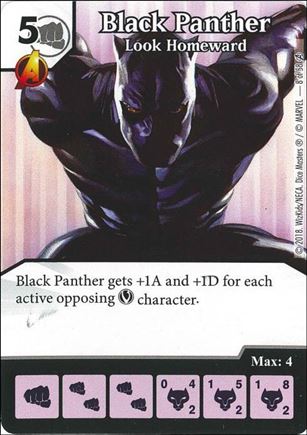 Marvel Dice Masters Avengers Infinity Campaign Box  card 8 Black Panther: Look Homeward