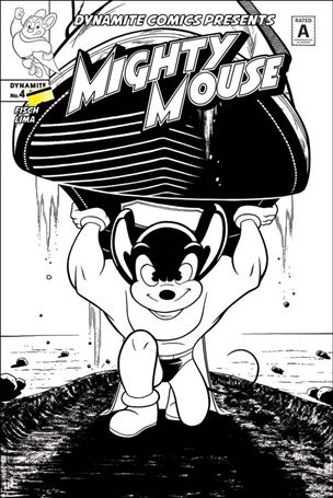 Mighty Mouse (2017) issue 4-D Vale Stewart 1:20 B&W Cover