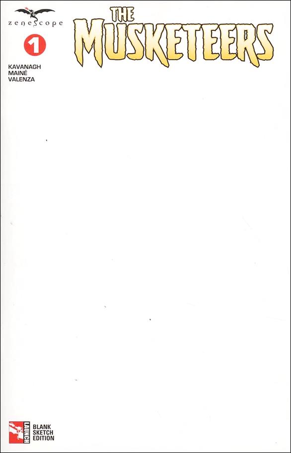 Musketeers issue 1-F Blank/Sketch Cover