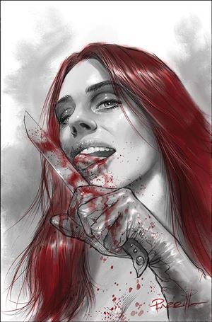 Red Sonja: Black White Red issue 4-L Lucio Parrillo Virgin Cover