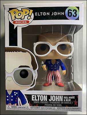 Pop! Rocks figure 63 Elton John Red, White & Blue