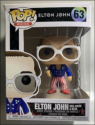Pop! Rocks figure 63 Elton John Red, White & Blue