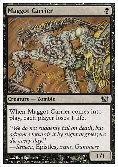 Magic the Gathering: 8th Edition (Base Set) card 142 Maggot Carrier