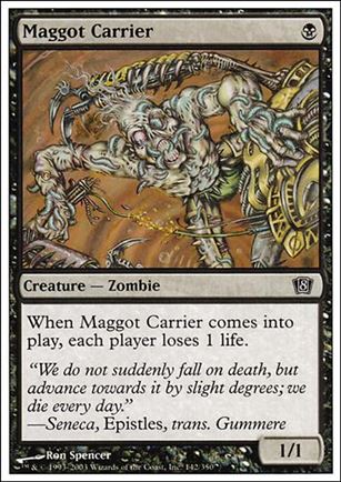 Magic the Gathering: 8th Edition (Base Set) card 142 Maggot Carrier