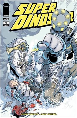 Super Dinosaur issue 2 Yellow Logo Cover