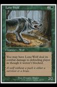 Magic the Gathering: 7th Edition (Base Set) card 254 Lone Wolf