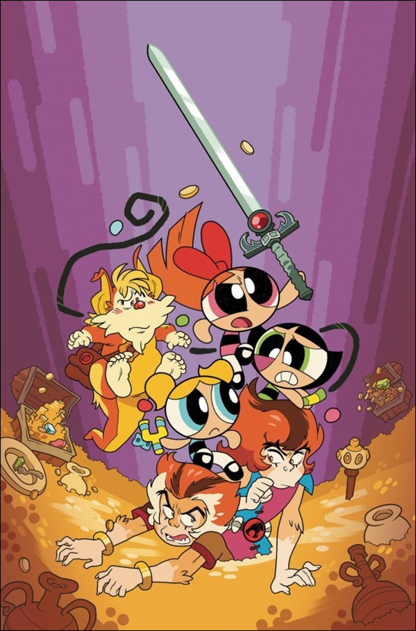 ThunderCats / The Powerpuff Girls issue 2-I Coleman Engle Virgin 1:20 Cardstock Cover