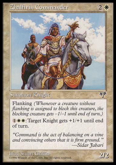 Magic the Gathering: Mirage (Base Set) card 49 Zhalfirin Commander