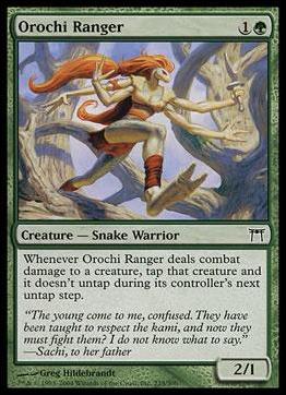 Magic the Gathering: Champions of Kamigawa (Base Set) card 235 Orochi Ranger