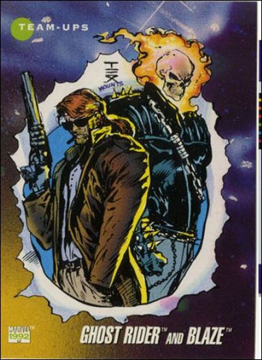 Marvel Universe: Series 3 (Base Set) card 79 Ghost Rider and Blaze