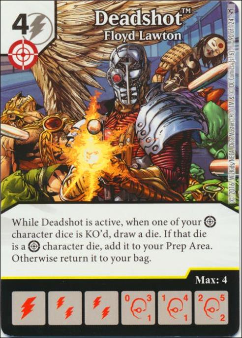 DC Comics Dice Masters Green Arrow and The Flash card 90 Deadshot: Floyd Lawton 
