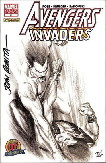 Avengers/Invaders issue 3-E Dynamic Forces (Signed by John Romita Sr.) 1/25