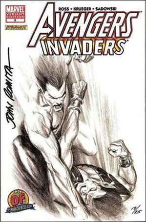 Avengers/Invaders issue 3-E Dynamic Forces (Signed by John Romita Sr.) 1/25