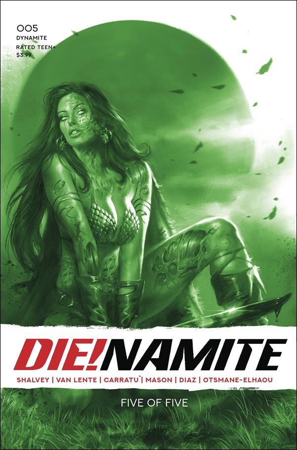 Die!namite issue 5-S Lucio Parrillo 1:21 Green Tint Cover