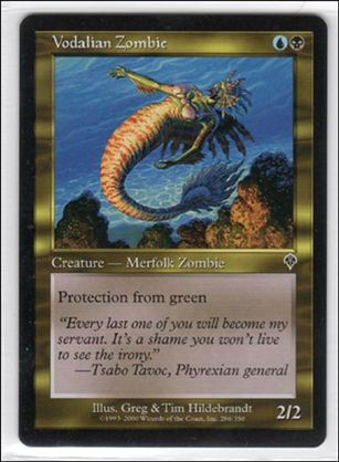 Magic the Gathering: Invasion (Base Set) card 286 Vodalian Zombie