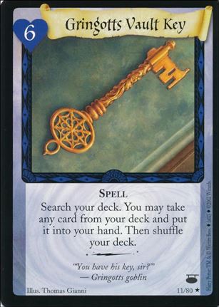 Harry Potter: Diagon Alley (Base Set) card 11 Gringotts Vault Key