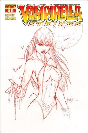 Vampirella Strikes (2013) issue 1-L Michael Turner Blood Red Sketch Cover 1/100