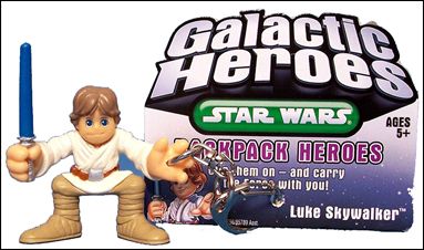 Star Wars: Galactic Heroes Backpack Heroes figure 5 Luke Skywalker