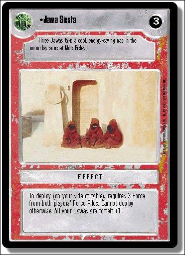 Star Wars: Premiere Limited (Base Set) card 212 Jawa Siesta