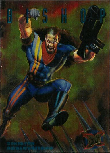 1995 Fleer Ultra X-Men (Sinister Observations Subset) card 2 Bishop