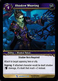 World of Warcraft: March of the Legion (Base Set) card 76 Shadow Weaving