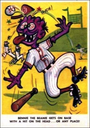 Baseball Weird-Ohs (Base Set) card 36 Bennie The Beanie