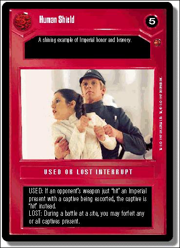 Star Wars: Cloud City Limited (Base Set) card 68 Human Shield