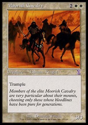 Magic the Gathering: Time Spiral (Timeshifted Subset) card 11 Moorish Cavalry
