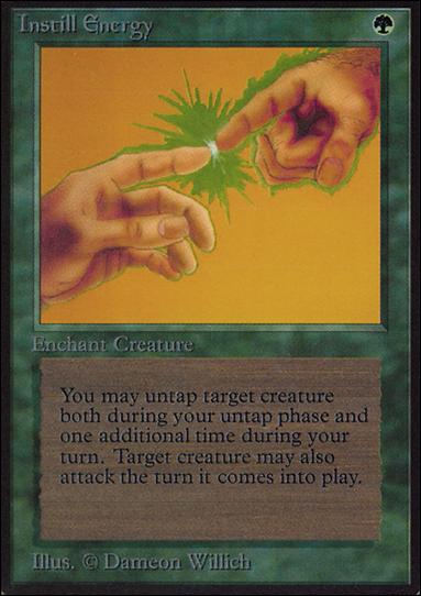 Magic the Gathering: Limited Edition Alpha (Base Set) card 202 Instill Energy