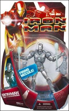 Iron Man (Movie) figure 2-B Iron Man (Mark 02 - Silver)