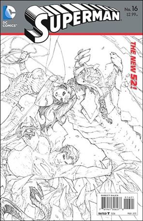 Superman (2011) issue 16-B Wraparound 1:25 Sketch Cover