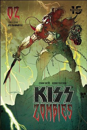 Kiss Zombies issue 2-B Stuart Sayger Cover