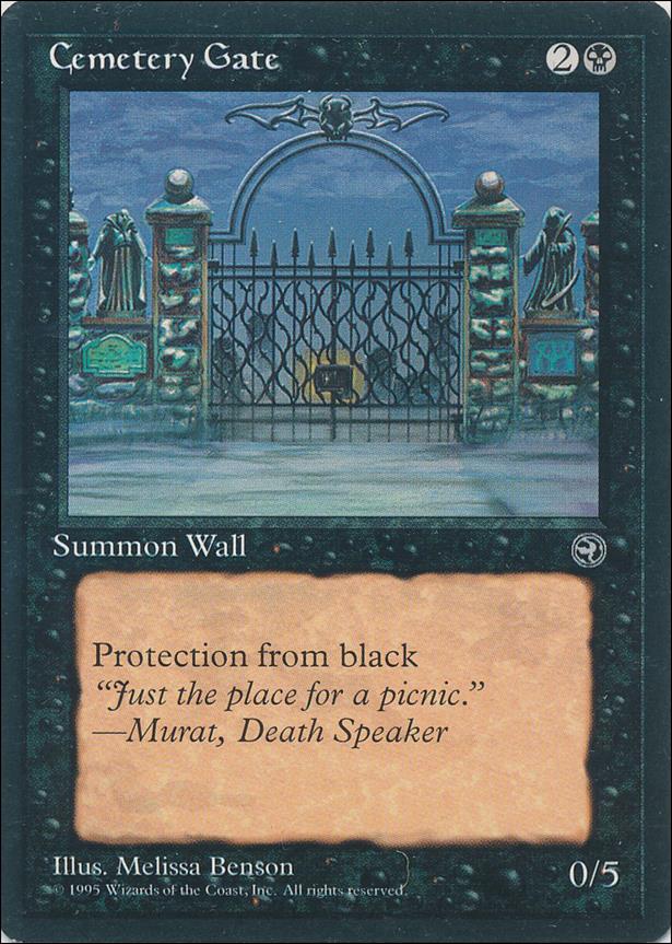 Magic the Gathering: Homelands (Base Set) card 44-B Cemetery Gate