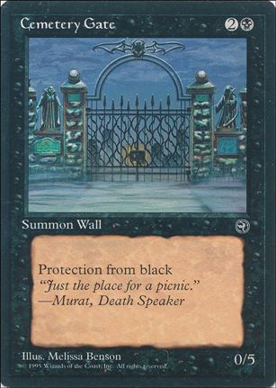 Magic the Gathering: Homelands (Base Set) card 44-B Cemetery Gate