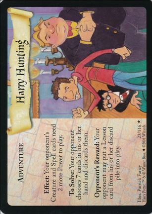 Harry Potter (Base Set) card 23 Harry Hunting