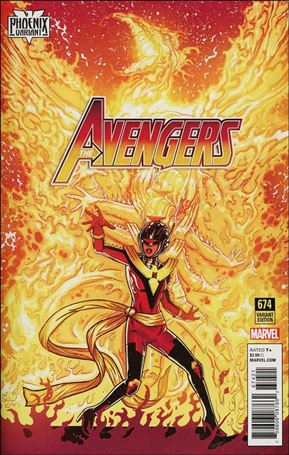 Avengers (1963) issue 674-B Brent Schoonover Phoenix Cover