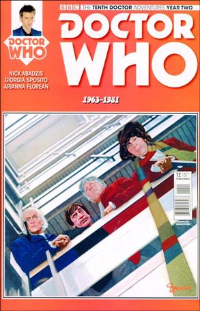 Doctor Who: The Tenth Doctor Year Two issue 12-D Simon Myers Homage Cover