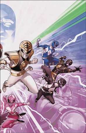 Mighty Morphin Power Rangers issue 50-C Jamal Campbell Foil Wraparound Cover