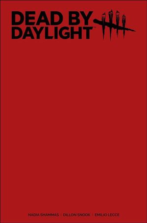 Dead by Daylight issue 1-F Red Blank/Sketch Cover