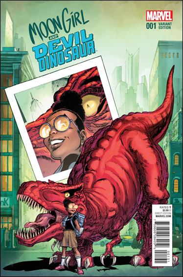 Moon Girl and Devil Dinosaur (2016) issue 1-B Trevor Von Eeden 1:25 Cover