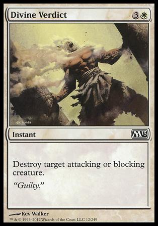 Magic the Gathering: 2013 Core Set (Base Set) card 12 Divine Verdict