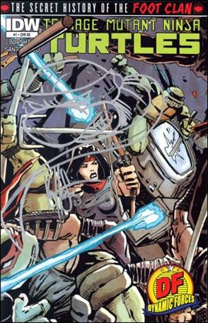 Teenage Mutant Ninja Turtles: The Secret History of the Foot Clan issue 1-N DF Cover (Signed/Rmkd in Silver by Ken Haeser)1/xx