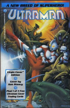 Ultraman (1993) issue 3-B Polybagged Virgin Cover with Trading Card