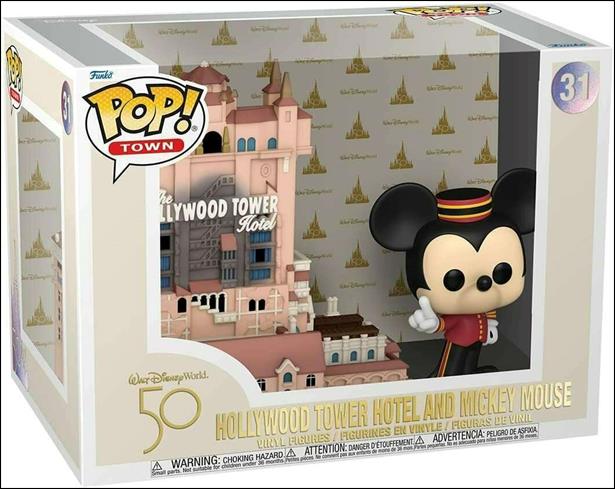 POP! Town figure 31 Hollywood Tower Hotel and Mickey Mouse