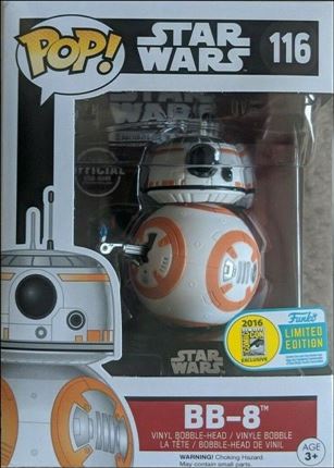 POP! Star Wars figure 116 BB-8 (Thumbs Up) SDCC 2016