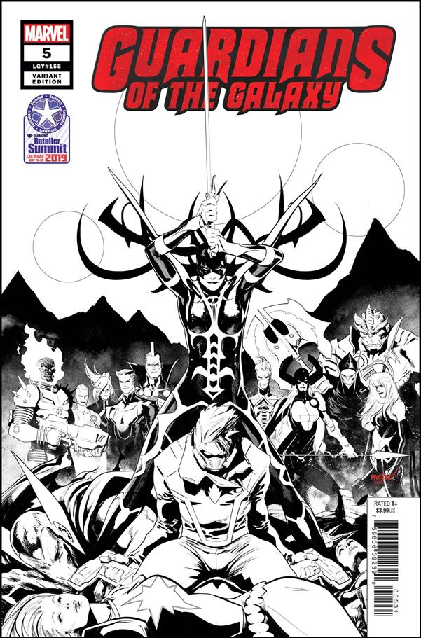 Guardians of the Galaxy (2019) issue 5-C David Marquez B&W Retailer Summit Cover
