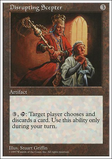 Magic the Gathering: 5th Edition (Base Set) card 365 Disrupting Scepter